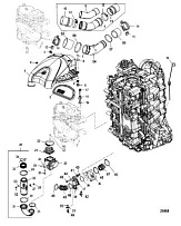 Индукционные компоненты 4-Х ТАКТНОГО ПЛМ MERCURY 135 Серийный номер от 0P464488 до 0P514868