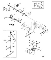 Топливный насос 2-Х ТАКТНОГО ПЛМ MERCURY 75 Серийный номер от 1B000000 и выше