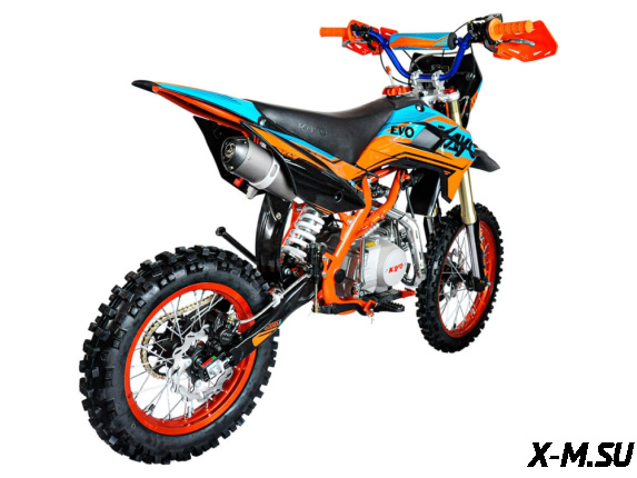 Питбайк KAYO EVOLUTION K125EM 17/14 KRZ (механ. сцепл., эл. стартер 2024 г.)