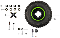 Задние колеса КВАДРОЦИКЛА GBM DAXTER 200