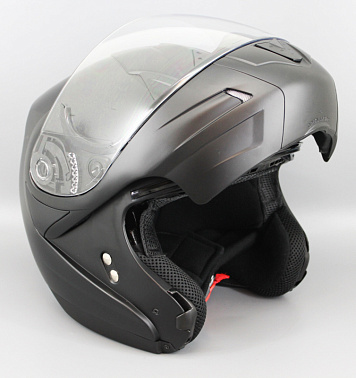 Шлем "THH" T-796A MATTE BLK 2-стекла трансформер