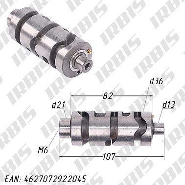 Вал переключения передач (копирный) 156FMI,163FML,166FMM (CB125-250) 