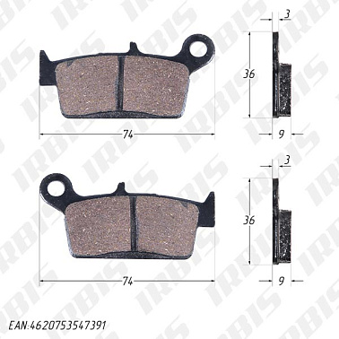 Колодки тормозные дисковые LEAD50/90 (HF101)
