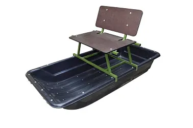 Сиденье высокое складное в сани-волокуши